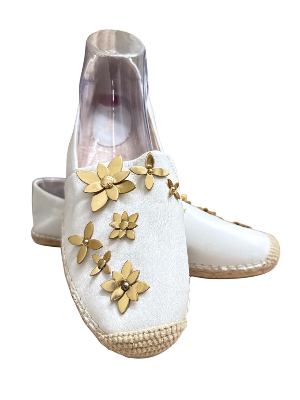 MICHAEL KORS LOLA LEATHER ESPADRILLE NWT